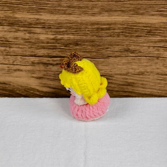 Handmade Amigurumi Crochet Princess Aurora Plushie - Picture 6 of 6